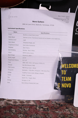 Novo Serus P2 Bonfire with Dark Cherry Back PRE-OWNED