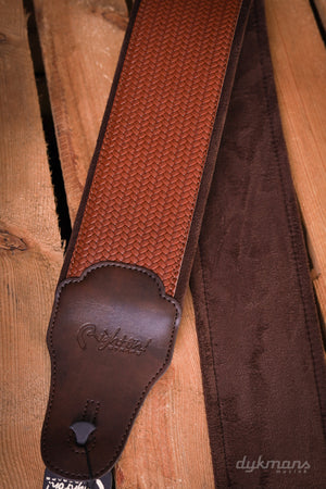 RightOn Guitar Strap Bond 80 Brown Groove