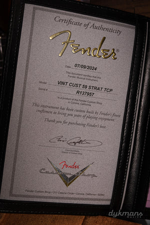 Fender Custom Shop '59 NOS Stratocaster Chocolate Sunburst PRE-OWNED!