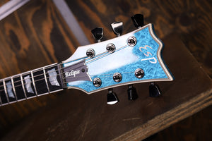 ESP Original Eclipse Custom Blue Liquid Metal