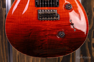 PRS Wood Library Custom 24 Fire Red To Gray Black Fade (Limited)