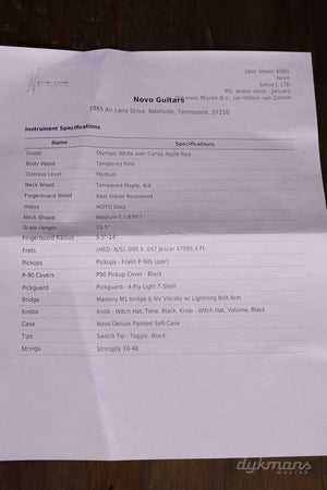 Novo Serus J Olympic White over Candy Apple Red