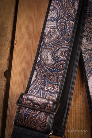RightOn Guitar Strap Paisley Velvet Brown Talisman