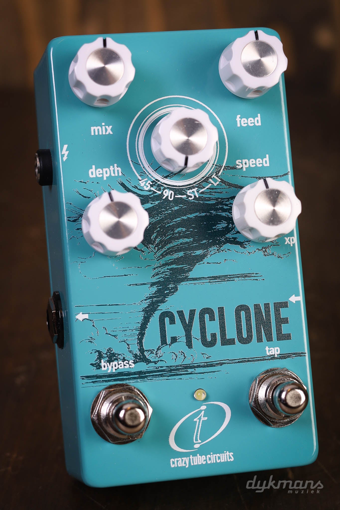 analog phaser pedal Crazy Tube Circuits Cyclone Phaser – 5-Type Analog Phaser – Dijkmans Guitars