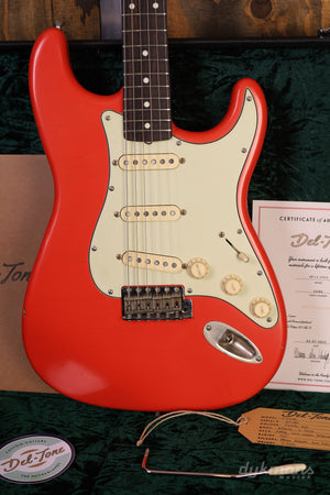 Del-Tone 60s S-Style Fiesta Red Light Aged