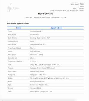 Novo Miris J Custom Cadillac Green