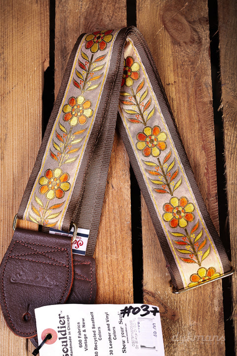 Souldier Guitar Strap Anja Orange Gold Yellow