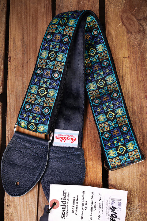 Souldier Guitar Strap Woodstock Navy Blue