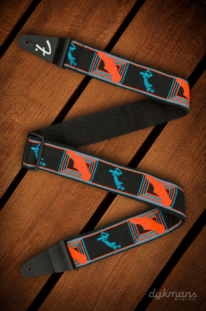 Fender Monogrammed Strap Black / Blue / Orange