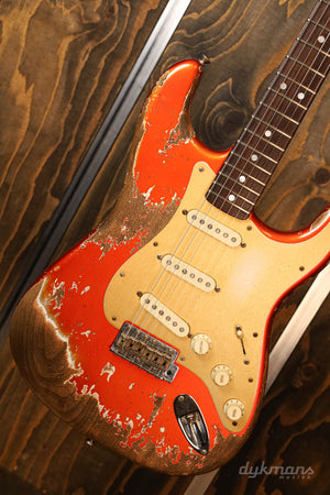 Fender Custom Shop Limited Edition Big Head Strat Super Heavy Relic Candy Tangerine 2019 Abigail Ybarra