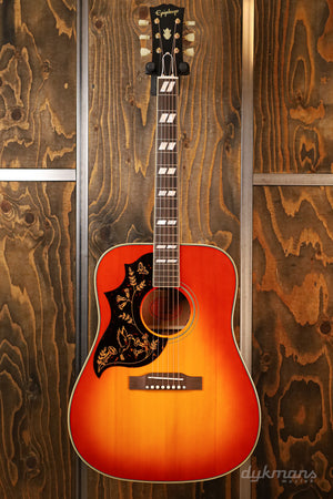 Epiphone Inspired by Gibson Custom 1960 Hummingbird Reissue Heritage Cherry Sunburst Left Handed