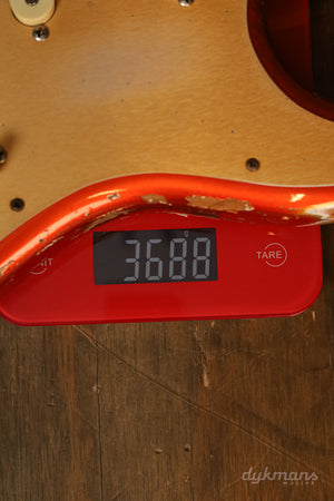Fender Custom Shop Limited Edition Big Head Strat Super Heavy Relic Candy Tangerine 2019 Abigail Ybarra