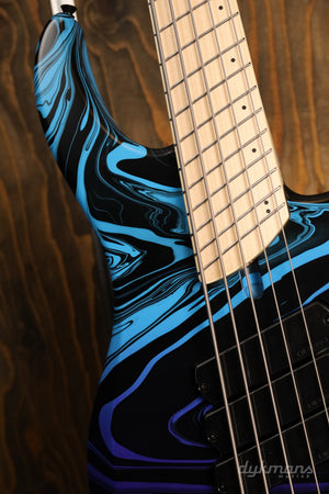 Dingwall Limited Edition NG3 "Nolly" Signature, 5-String, Purple-Blue Fade Swirl