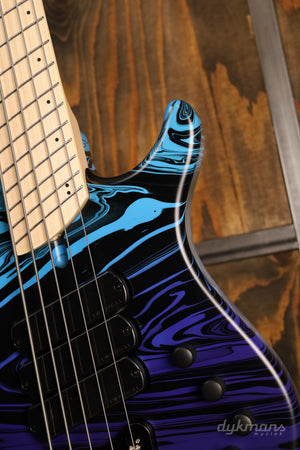Dingwall Limited Edition NG3 "Nolly" Signature, 5-String, Purple-Blue Fade Swirl