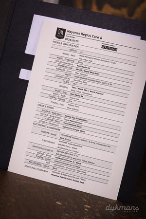 Mayones Regius Core 6 Galaxy Eye Purple Gloss