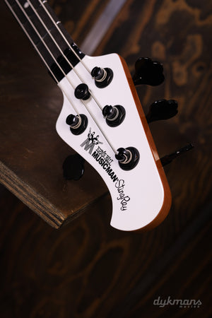 Music Man Stingray Tim Commerford Passive Fight Night White
