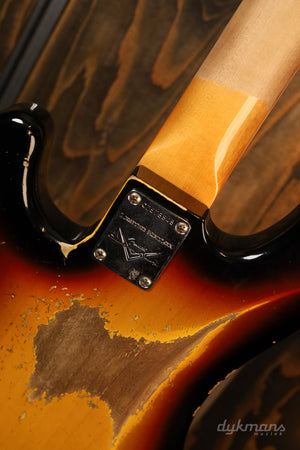Fender Custom Shop Limited Edition '63 Precision Bass Heavy Relic Faded 3-Tone Sunburst 2024