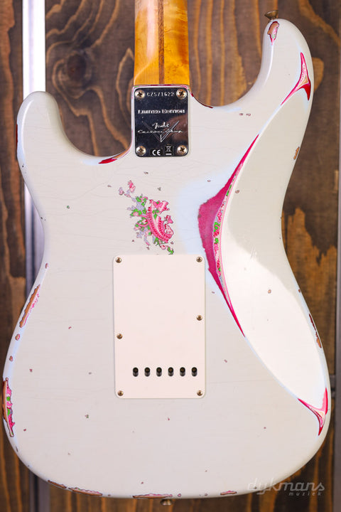 Fender Custom Shop Limited Edition Mischief Maker - Heavy Relic - Super Faded Aged Sonic Blue Over Pink Paisley