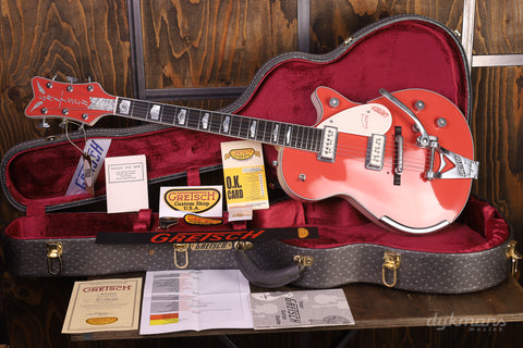 Gretsch Custom Shop 1955 White Penguin Tahiti Coral by Master Builder Gonzalo Madrigal