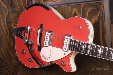 Gretsch Custom Shop 1955 White Penguin Tahiti Coral by Master Builder Gonzalo Madrigal