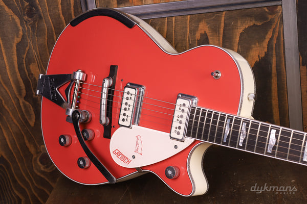 Gretsch Custom Shop 1955 White Penguin Tahiti Coral by Master Builder Gonzalo Madrigal