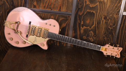 Gretsch Custom Shop 1959 White Penguin Faded Shell Pink Super Heavy Relic by Master Builder Chad Henrichsen