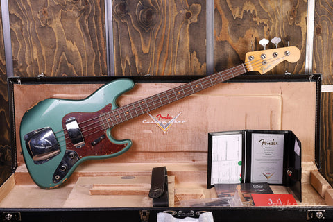 Fender Custom Shop 62 Jazz Bass Relic Aged Sherwood Green Metallic