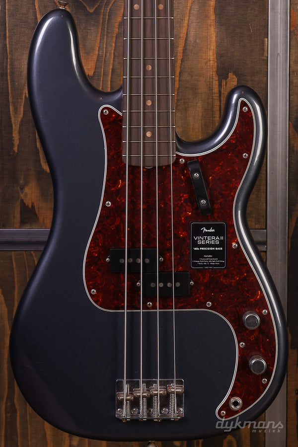 Fender Limited Edition Vintera II Road Worn '60s Precision Bass Charcoal Frost Metallic