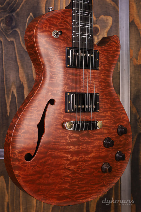 Patrick James Eggle Macon Single Cut Semi-Hollow Quilted Sapele