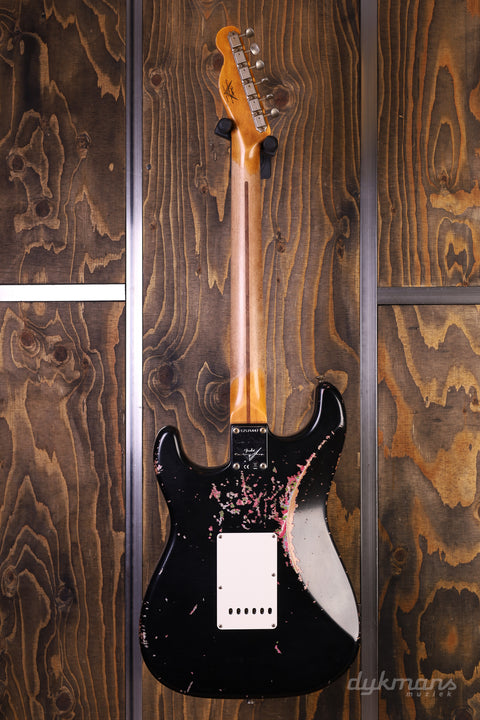 Fender Custom Shop Limited Edition Mischief Maker - Heavy Relic - Aged Black Over Pink Paisley