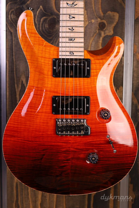 PRS Wood Library Custom 24 Fire Red To Gray Black Fade (Limited)