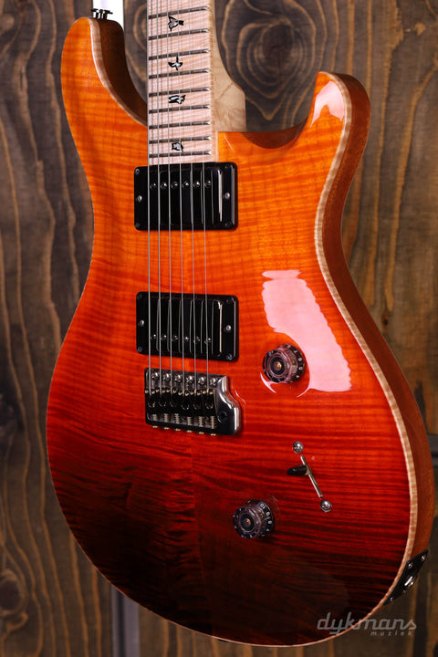 PRS Wood Library Custom 24 Fire Red To Grey Black Fade (Limited)