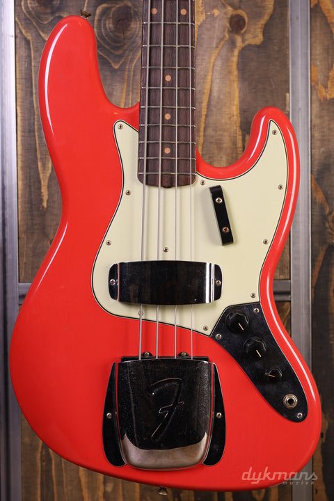 Fender Custom Shop '63 Jazz Bass Journeyman Relic Aged Fiesta Red