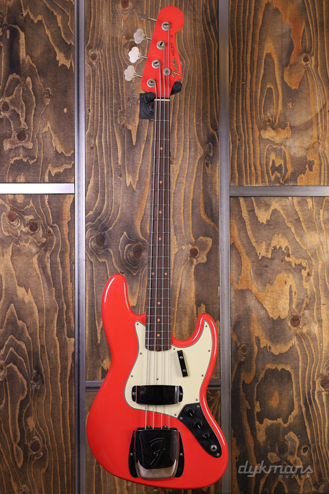 Fender Custom Shop '63 Jazz Bass Journeyman Relic Aged Fiesta Red