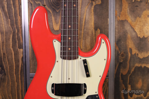 Fender Custom Shop '63 Jazz Bass Journeyman Relic Aged Fiesta Red