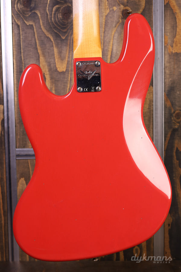 Fender Custom Shop '63 Jazz Bass Journeyman Relic Aged Fiesta Red