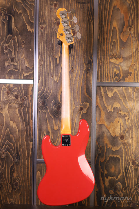 Fender Custom Shop '63 Jazz Bass Journeyman Relic Aged Fiesta Red