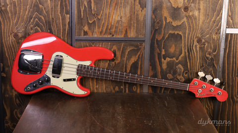 Fender Custom Shop '63 Jazz Bass Journeyman Relic Aged Fiesta Red