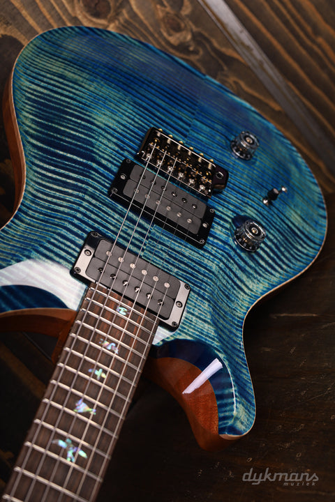 PRS Wood Library Custom 24 Lefty River Blue