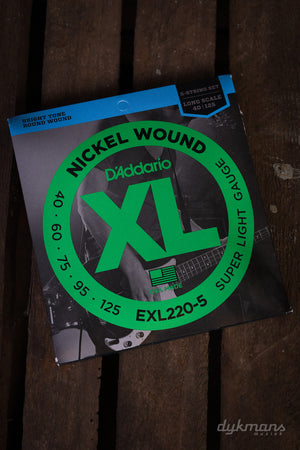 D'addario Nickel Wound Long Scale 5-String 40-125
