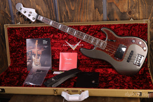 Fender Custom Shop Limited Edition P-Bass Special Journeyman Relic Charcoal Frost Metallic PRE-OWNED