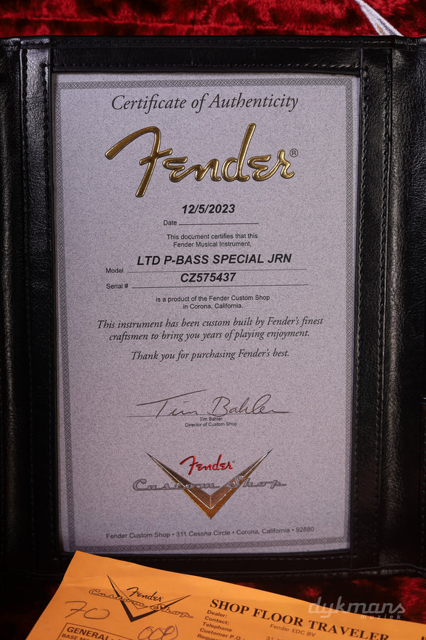 Fender Custom Shop Limited Edition P-Bass Special Journeyman Relic Charcoal Frost Metallic PRE-OWNED