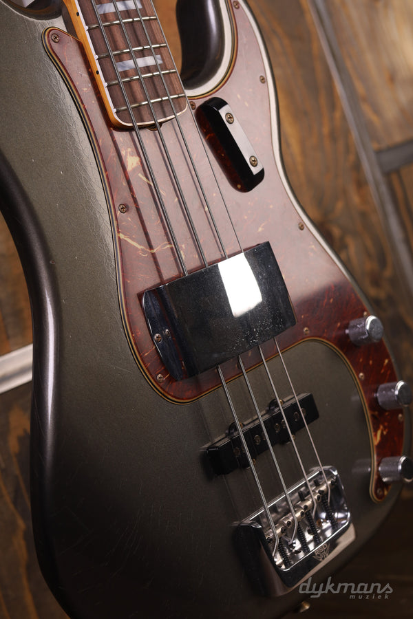 Fender Custom Shop Limited Edition P-Bass Special Journeyman Relic Charcoal Frost Metallic PRE-OWNED