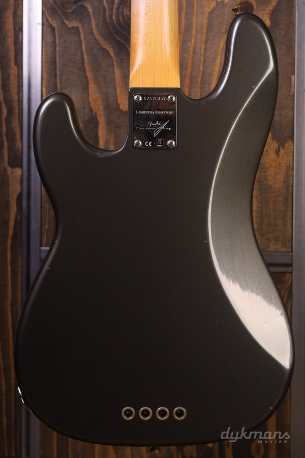Fender Custom Shop Limited Edition P-Bass Special Journeyman Relic Charcoal Frost Metallic PRE-OWNED