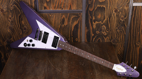 Epiphone Kirk Hammett 1979 Flying V Purple Metallic