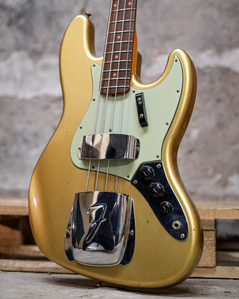 Fender Custom Shop Limited Edition '63 Jazz Bass Journeyman Relic Aged Aztec Gold