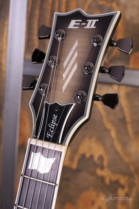 ESP E-II Eclipse Black Natural Burst Full Thickness