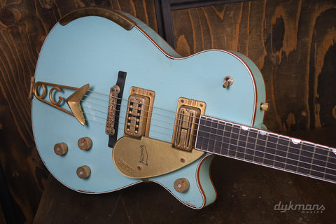 Gretsch Custom Shop 1959 White Penguin Faded Daphne Blue Heavy Relic