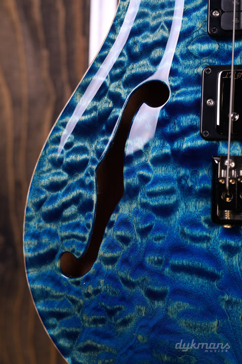 PRS Wood Library Special 22 Semi Hollow Quilt River Blue