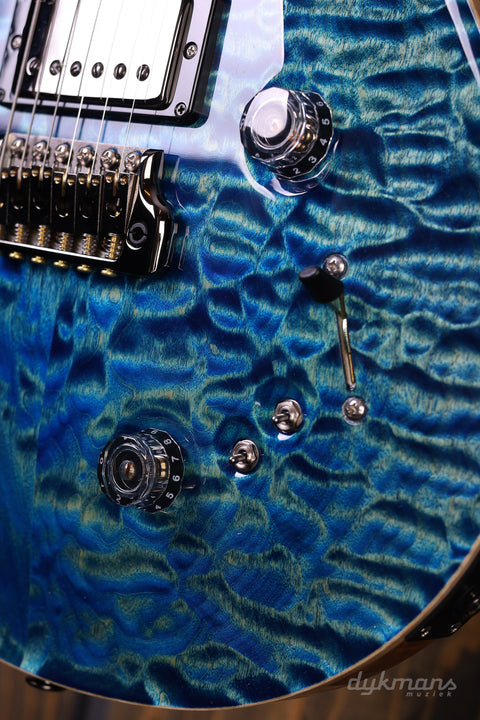 PRS Wood Library Special 22 Semi Hollow Quilt River Blue